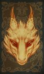  2023 ambiguous_gender digital_media_(artwork) dragon fur furred_dragon headshot_portrait looking_at_viewer morsylvia portrait 