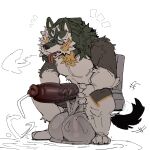  absurd_res akachionmain anthro balls big_balls big_penis black_penis blue_eyes bodily_fluids brown_body brown_fur canid canine canis countershading cum cum_pool ejaculation excessive_cum excessive_genital_fluids exhausted eye_roll fur fur_markings genital_fluids genitals hi_res huge_balls huge_penis hyper hyper_balls hyper_genitalia link link_(wolf_form) looking_pleasured male mammal markings masturbation nintendo penis red_tongue sigh sitting solo tail tail_motion tailwag the_legend_of_zelda tongue tongue_out vein white_body white_countershading white_fur wolf 