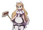  2023 animated anthro canid canine canis cleaning_tool clothed clothing digital_media_(artwork) dogscribss domestic_dog eyewear female fur glasses hair legwear long_hair looking_at_viewer maid_uniform mammal mop nen nendoggo pomeranian smile solo spitz tail tail_motion tailwag thigh_highs uniform visual_novel 