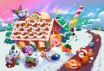  animal_costume aurora bandana_waddle_dee bat_wings candy candy_cane chilly_(kirby) christmas christmas_tree daroach food fork gift gingerbread_house gooey_(kirby) hat highres king_dedede kirby kirby_(series) magolor marx_(kirby) mell0w0dyssey meta_knight processormalfunction reindeer_costume santa_costume sled smile snowman squeak_(kirby) taranza top_hat ufo_(kirby) waddle_dee waddle_doo wings 