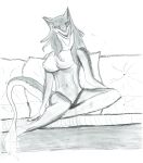  absurd_res breasts female hi_res kate_(morpheuskibbe) sergal sitting sketch 