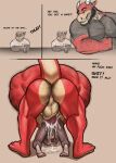  absurd_res age_difference anal anthro anthro_on_anthro anthro_penetrated anthro_penetrating anthro_penetrating_anthro back_muscles ball_size_difference balls bar beard big_balls big_muscles big_penis bodily_fluids body_hair butt butt_hair comic cum cum_from_ass cum_in_ass cum_inside cum_on_butt dialogue dirty_talk dragon duo emit excessive_cum excessive_genital_fluids facial_hair genital_fluids genitals hairy hairy_balls hi_res huge_muscles male male/male male_penetrated male_penetrating male_penetrating_male mature_male muscular muscular_anthro muscular_male nude orgasm penetration penis penis_size_difference presenting presenting_hindquarters pubes red_body saggy_balls scalie sex size_difference smaller_penetrated tail thick_tail vein veiny_penis 