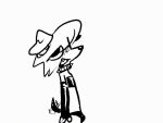  animated anthro armwear black_and_white black_tail bulge canid canine canis clothing collar dogguyd domestic_dog ear_collar earwear half-closed_eyes legwear male mammal monochrome narrowed_eyes neckwear open_mouth solo spiked_collar spikes tail teeth tongue topwear 