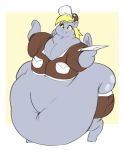  belly big_belly blonde_hair chubby_cheeks clothing cutie_mark derpy_hooves_(mlp) equid equine eyelashes feathers female friendship_is_magic graphenescloset grey_body grey_feathers hair hasbro hat headgear headwear hooves hyper hyper_belly mammal morbidly_obese morbidly_obese_female my_little_pony navel obese obese_female overweight overweight_female pegasus semi-anthro sirmasterdufel smile solo standing tight_clothing uniform wide_hips wings yellow_eyes 