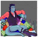  anthro clothed clothing disney footwear hair hi_res humanoid male partially_clothed precolist reptile scales scalie socks solo star_vs._the_forces_of_evil tail toffee_(svtfoe) 