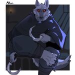  absurd_res arun_six black_claws black_clothing black_sclera canid canine canis cape claws clothing death_(puss_in_boots) dreamworks fur grey_body hi_res intimidation looking_at_viewer male mammal melee_weapon puss_in_boots_(film) puss_in_boots_the_last_wish red_eyes solo sword tagme weapon wolf 
