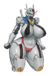  &lt;3 camel_toe female gundam happy hi_res humanoid machine navel nipple_outline nipples robot robot_humanoid solo thick_thighs tozamtr wide_hips 