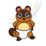  animal_crossing anthro barefoot big_bulge blue_eyes briefs briefs_only brown_body brown_fur bulge canid canine clothed clothing feet fur hands_on_hips male mammal nintendo nishi_oxnard nishioxnard raccoon_dog rainbow simple_background solo sparkles tanfur tanuki tighty_whities tom_nook_(animal_crossing) topless underwear underwear_only white_background white_briefs white_clothing white_underwear 
