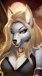  2022 9:16 anthro armor breasts canid canine canis castle clothed clothing cute_expression cute_eyes detailed detailed_background digital_drawing_(artwork) digital_media_(artwork) digital_painting_(artwork) female fur genitals glowing glowing_eyes grey_body grey_fur hair hi_res looking_at_viewer mammal outside portrait rizonik shaded sketch smile solo sparkles standing three-quarter_portrait topwear wolf 