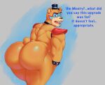  anthro bear big_butt blush butt five_nights_at_freddy&#039;s five_nights_at_freddy&#039;s:_security_breach glamrock_freddy_(fnaf) hi_res humanoid hunnipanda male male_focus mammal muscular muscular_male nude rear_view scottgames solo solo_focus thick_thighs 