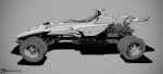  artist_name car grey_background greyscale ground_vehicle highres making-of_available mike_hill monochrome motor_vehicle no_humans original science_fiction shadow sketch spoiler_(automobile) vehicle_focus 