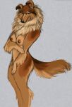  2023 anthro areola bedroom_eyes biped black_nose breasts brown_areola brown_body brown_fur brown_nipples canid canine canis collie digital_drawing_(artwork) digital_media_(artwork) domestic_dog eyebrows eyelashes female floppy_ears fluffy fluffy_tail fur half-closed_eyes herding_dog hi_res looking_away mammal milkypaws multicolored_body multicolored_fur narrowed_eyes nipples nude pastoral_dog pink_inner_ear presenting presenting_breasts rough_collie seductive sheepdog simple_background small_breasts solo tail tan_body tan_fur white_body white_fur 