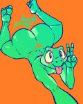  absurd_res amphibian big_butt butt clothing fan_character frog girly heckfrog hi_res male phat thong underwear wide_hips 