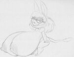  anthro asinus baba_looey big_breasts breasts donkey equid equine eyelashes eyewear female glasses hair half-closed_eyes hanna-barbera huge_breasts hyper hyper_breasts jellystone_(hbo_max) long_ears looking_at_viewer mammal monochrome narrowed_eyes nipples sbshouseofpancakes short_stack smile solo tail tail_tuft the_quick_draw_mcgraw_show tuft wide_hips 