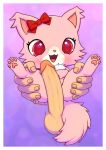  &lt;3 &lt;3_eyes 2023 accessory anthro anus balls blush bodily_fluids border bow_ribbon butt chibi digital_media_(artwork) disembodied_penis domestic_cat duo erection felid feline felis female female_focus fluffy fluffy_tail fur garnet_(jewelpet) genital_fluids genitals hand_on_butt hi_res holding_partner human human_on_anthro human_on_semi-anthro humanoid_genitalia humanoid_penis interspecies jewelpet jewelry kemono larger_male looking_at_genitalia looking_at_penis male male/female mammal masturbation neck_tuft necklace nude nude_female nude_male open_mouth open_smile paws penis persian_cat pink_body pink_eyes pink_fur pussy pussy_juice pyritie sanrio sega sega_toys semi-anthro short simple_background size_difference size_play smaller_female smile spreading sweat tail tuft white_border 