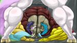  anthro big_muscles bowing discord_(mlp) female friendship_is_magic hasbro hi_res horatio_svetlana huge_muscles hyper hyper_muscles male muscular muscular_female muscular_male my_little_pony princess_celestia_(mlp) 