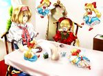  akina alice_margatroid blonde_hair chibi dress rozen_maiden shanghai shinku touhou wings 