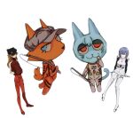  animal_crossing asuka_langley_soryu blue_eyes bodysuit canid canine clothing clozaphim domestic_cat duo felid feline felis female fox hi_res human jacket mammal neon_genesis_evangelion nintendo pilot_suit plugsuit red_clothing red_eyes red_jacket red_topwear rei_ayanami simple_background skinsuit tight_clothing topwear white_background white_bodysuit white_clothing white_skinsuit 