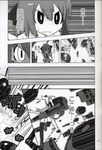  cirno comic danmaku doujinshi greyscale highres kamonari_ahiru monochrome touhou translated 