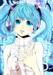  bad_id bad_pixiv_id blue_eyes blue_hair hatsune_miku hatsune_miku_(append) highres long_hair musical_note solo twintails vocaloid vocaloid_append yamaneko_(nekonoakubi) 