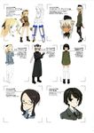  animal_ears black_eyes black_hair blonde_hair blue_eyes bob_cut giuseppina_ciuinni glasses grey_hair hakkinen hanna_rudel highres itokawa_mamoru katharine_ohare katou_takeko long_hair mika_ahonen military military_uniform multiple_girls pantyhose ponytail shimada_fumikane short_hair striker_unit tail translated uniform white_legwear world_witches_series 