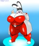  age_difference anthro big_breasts big_butt breasts butt crossgender female hi_res lagomorph leporid mammal mature_female nintendo older_female overweight peppy_hare rabbit smashmael solo star_fox 