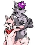  anthro canid canine canis duo eyewear fox girly humanoid invalid_tag juicyjoober369 male male/male mammal microphone muscular sirmiausalot sunglasses wolf xeo 