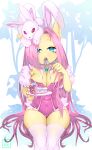  absurd_res ambiguous_gender animal_humanoid big_breasts breasts cake cleavage clothed clothing dessert equid equid_humanoid equine equine_humanoid existenc3 female fluttershy_(mlp) food friendship_is_magic hasbro hi_res humanoid lagomorph leporid mammal mammal_humanoid my_little_pony rabbit size_difference smaller_female 