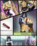  absurd_res anthro bdsm bondage bound collar comic fabric fellatio female forced fur group hi_res klemens oral penetration penile rope sex slave slutty_clothing 