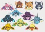  absurd_res ahoge anthro apogee_(tinygaypirate) big_ears black_body black_fur black_hair black_nose blonde_eyebrows blonde_hair blue_body blue_eyes blue_fur blue_hair blue_skin brown_body brown_eyes brown_fur brown_hair canid canine canis choker cowlick domestic_dog ear_piercing ear_tuft eeveelution espeon eyebrow_through_hair eyebrows eyelashes eyewear facial_freckles facial_markings facial_piercing facial_tattoo female flareon floppy_ears fox freckles freckles_on_ears fur furgonomics furry-specific_piercing gauged_ear generation_1_pokemon generation_2_pokemon generation_4_pokemon generation_6_pokemon glaceon glasses glowing glowing_body glowing_fur green_body green_eyes green_fur green_hair grey_body grey_fur group hair hair_over_eye hair_over_eyes head_markings headshot_portrait hi_res highlights_(coloring) husky inner_ear_fluff jewelry jinny_(tinygaypirate) jolteon large_glasses leafeon lip_piercing long_hair looking_at_viewer mammal markings messy_hair mottled mottled_nose multicolored_hair multiple_images muzzle_piercing neck_markings neck_tattoo necklace nintendo nordic_sled_dog nose_piercing one_eye_obstructed orange_body orange_fur orange_hair piercing pink_body pink_fur pink_hair pink_nose pokemon pokemon_(species) portrait purple_body purple_eyes purple_fur purple_hair rectangular_glasses round_glasses short_hair smile spitz suvi_(tinygaypirate) sylveon tattoo tinygaypirate translucent translucent_hair tuft two_tone_hair umbreon vaporeon white_body white_fur yellow_body yellow_fur yellow_sclera 