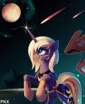  cardboard equid equine female friendship_is_magic hasbro hi_res horn mammal moon mountain my_little_pony on_hind_legs ponykillerx princess_luna_(mlp) shooting_star sky star unicorn wings 