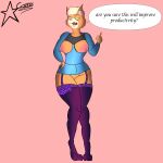  absurd_res annoyed_expression anthro breasts clothed clothing cosmosarts dr._t&#039;ana exposed_breasts fangs felid feline female genitals hi_res lencerie mammal mean_look partially_clothed pussy solo star_trek star_trek_lower_decks teeth thick_thighs 