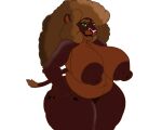  afro big_breasts breasts felid hi_res huge_breasts lion mammal nipples pantherine slightly_chubby thick 