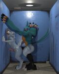  &lt;3 &lt;3_eyes 3d_(artwork) animal_genitalia animal_penis anthro avian bathroom beak bird blue_body blue_fur breath_of_the_wild butt canid canine canine_penis canis digital_media_(artwork) duo erection eye_roll feathered_wings feathers fur genitals glory_hole grin hair hi_res hot_dogging humanoid_genitalia humanoid_penis iynize iynize_(artist) kass_(tloz) knot looking_pleasured male male/male male_penetrating mammal muscular muscular_male nintendo nude open_mouth penetration penis penis_on_butt public_restroom restroom_stall rito sex sheath size_difference smile surprise surprised_expression the_legend_of_zelda tongue wings wolf 