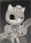  2023 absurd_res amy_rose annoyed anthro bodily_fluids bukkake cum cum_on_face cybernetics cyborg dogma eulipotyphlan female genital_fluids genitals greyscale hedgehog hi_res humanoid_genitalia humanoid_penis machine male male/female mammal monochrome penis rusty_rose sega sonic_prime sonic_the_hedgehog_(series) vein veiny_penis 