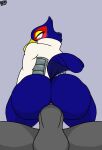  &lt;3 &lt;3_eyes anal anal_penetration animated anthro anus avian balls beak big_butt bird bottomless butt clothed clothing duo falco_lombardi genitals hi_res male male/male nintendo penetration pizzaozzy_(artist) short_playtime star_fox 
