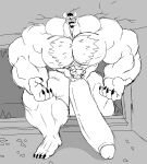  abs absurd_res anthro big_muscles big_penis body_hair broken_window chest_hair claws flexing genitals growth hi_res huge_muscles huge_penis hyper hyper_genitalia hyper_muscles hyper_penis male mammal monochrome mouse murid murine muscle_growth muscular muscular_anthro muscular_arms muscular_legs muscular_male muscular_thighs nipples parttimeyeen_(artist) penis pose professor_jotunheimer_(parttimeyeen) rodent sharp_teeth solo teeth toe_claws tongue tongue_out 