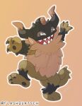  ambiguous_gender claws flashquatsch galarian_form generation_8_pokemon grey_eyes hi_res horn nintendo perrserker pokemon pokemon_(species) regional_form_(pokemon) shiny_pokemon simple_background solo 