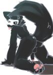  anthro blacktofu_(artist) changed_(video_game) fur goo_creature looking_at_viewer looking_back looking_back_at_viewer male mask puro_(changed) skull_mask solo 