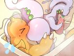 69_position ambiguous_gender anal antennae_(anatomy) anthro balls bathing bathtub big_butt big_penis blush bodily_fluids butt cum dragon dragonite duo erection eyes_closed generation_1_pokemon generation_6_pokemon genital_fluids genitals goodra hi_res horn huge_butt interspecies licking male male/ambiguous mame02550912 nintendo oral orange_body orange_scales partially_submerged penile penis penis_lick pokemon pokemon_(species) rimming scales scalie sex small_wings tongue tongue_out water wings