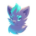 1 ambiguous_gender bust_portrait chest_tuft feral generation_5_pokemon head_tuft hi_res light lighting looking_at_viewer nintendo paddedvulpine pokemon pokemon_(species) portrait shiny_pokemon smile solo tuft zorua