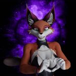  &lt;3 1:1 3d_(artwork) anthro blender_(software) blender_cycles canid canine canis chain clothing digital_media_(artwork) ear_piercing ear_ring female fox foxxy_vixen gold_(metal) hi_res humanoid inner_ear_fluff leather leather_clothing mammal piercing ring_piercing simple_background solo straps straps_across_chest tuft widescreen 