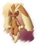 2019 abstract_background alpha_channel anthro arm_tuft big_ears bokurei featureless_crotch featureless_feet feet female flat_chested front_view full-length_portrait fur generation_4_pokemon grey_sclera hi_res lagomorph long_ears looking_at_viewer lopunny mammal nintendo nude outline pink_nose pokemon pokemon_(species) portrait red_eyes simple_background smile solo standing thick_thighs transparent_background tuft white_outline wide_hips wool_(fur) wrist_tuft