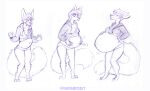 2019 annoyed anthro belly belly_expansion big_belly breast_growth breasts canid canine clothing expansion female fluffy fluffy_tail fox growth hand_on_own_belly hoodie hyper hyper_pregnancy mammal midriff navel papayamist pregnant proud sequence simple_background sketch small_breasts solo standing surprise tail topwear