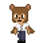 1:1 animated anthro bottomwear cloth clothing deer denim denim_bottomwear denim_clothing finally_faded jeans leo_(finally_faded) looking_at_viewer male mammal new_world_deer pants pudu shirt short_playtime solo ta_tho tired_eyes topwear