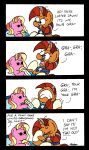 baby_bottle blonde_hair bobthedalek comic dialogue english_text equid equine eyewear facepalm female friendship_is_magic fur glasses hair hasbro hi_res horn jewelry leg_markings luster_dawn_(mlp) mammal markings my_little_pony necklace orange_body orange_fur orange_hair pink_body pink_fur socks_(marking) text unicorn