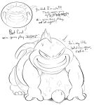 anthro anthro_focus bastardpalace belly bodily_fluids dialogue duo english_text fin fish hi_res lips male male/male marine obese on_top overweight size_difference suketoudara sweat sweatdrop sweaty_belly sweaty_body tail tail_fin talking_to_another text thick_lips