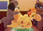 animal_crossing anthro areola balls big_breasts blush breasts brother_(lore) brother_and_sister_(lore) brown_body brown_fur butt canid canine canis digby_(animal_crossing) digital_media_(artwork) domestic_dog double_penetration duo erection fellatio female female_penetrated fur genitals group group_sex hair hi_res humanoid_genitalia humanoid_penis incest_(lore) inside isabelle_(animal_crossing) male male/female male_penetrating male_penetrating_female mammal nintendo nipples nude oral penetration penile penis pussy sex shih_tzu sibling_(lore) sister_(lore) slightly_chubby slightly_chubby_female slightly_chubby_male table_sex tail threesome tom_nook_(animal_crossing) toonarscontent toy_dog trio yellow_body yellow_fur