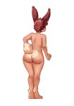 absurd_res anthro brown_body brown_fur brown_hair butt butt_heart fur hair healer hi_res kenoxpictures lagomorph leporid magic_user male mammal rabbit slightly_chubby slightly_chubby_male solo tail thick_thighs