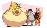  &lt;3 4_toes 5_fingers agatha_(larikane) anthro arcanine areola balls big_breasts black_nose blonde_hair blue_eyes blue_hair blue_penis blue_tongue breasts brown_areola brown_body brown_eyes brown_fur brown_nipples canid canine canis chest_tuft claws domestic_dog eeveelution eyebrows eyelashes eyewear eyewear_only feet female fingers floppy_ears fluffy fluffy_tail fur generation_1_pokemon genitals glasses glasses_only group hair hand_on_stomach hi_res horn huge_breasts hybrid hybrid_pokemon hyper hyper_breasts hyper_pregnancy jewelry jolteon larikane lying male male/female mammal markings moon_(marking) navel neck_tuft necklace necklace_only nidorina nintendo nipples nude obese obese_anthro obese_male on_front orange_body orange_fur outie_navel overweight overweight_anthro overweight_male penis pink_areola pink_nipples pokemon pokemon_(species) pregnant rina_(darknido) sam_yaeger simple_background spots standing tail thick_thighs toe_claws toes tongue tongue_out trio tuft unborn_kicking yellow_body yellow_fur 